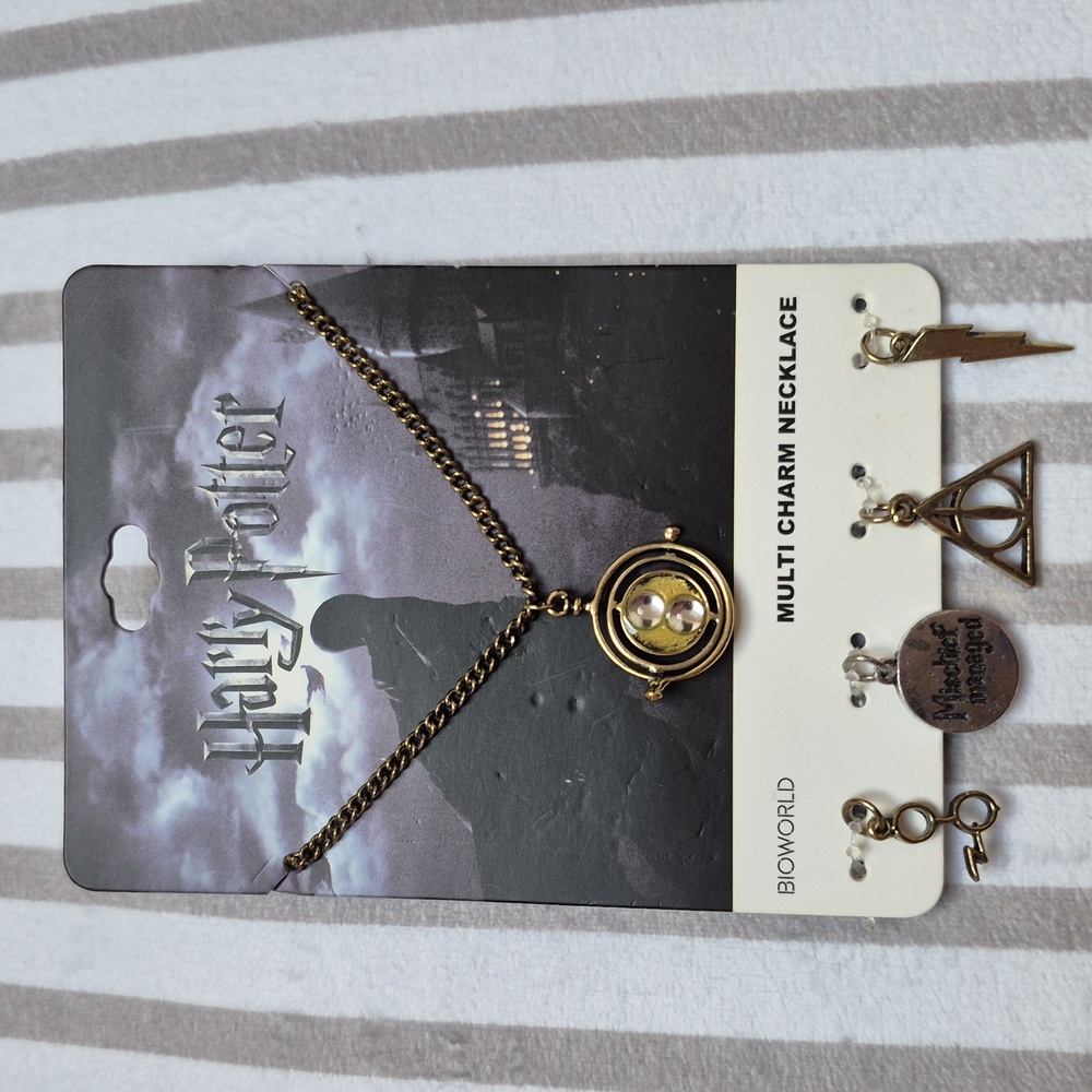 Harry Potter Multi Charm Necklace, New With Tags